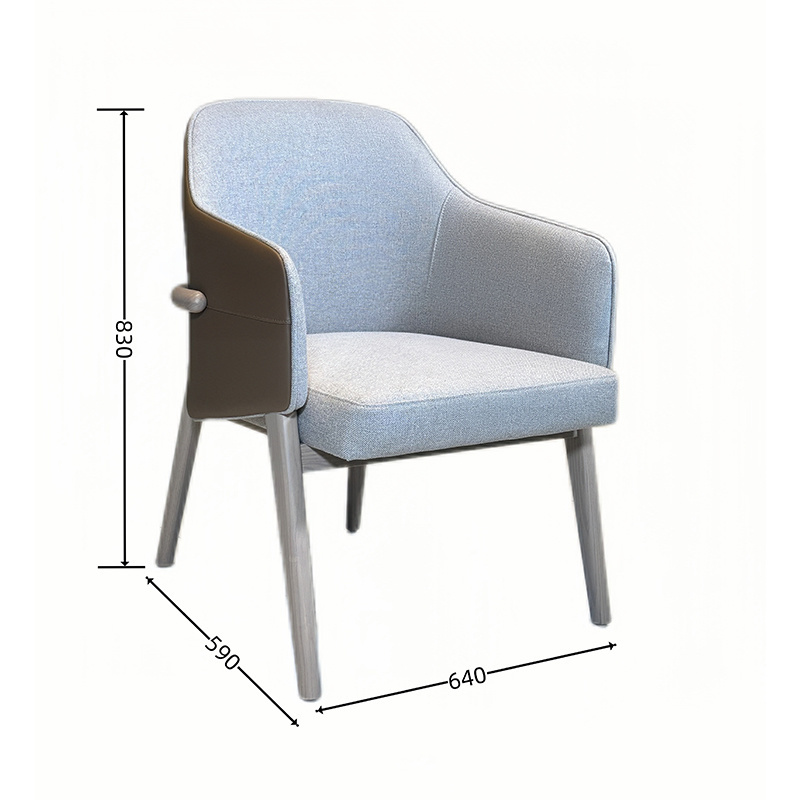 Wholesale Solid Wood PU Leather Chair for Restaurant Dining Room Hotel Furniture