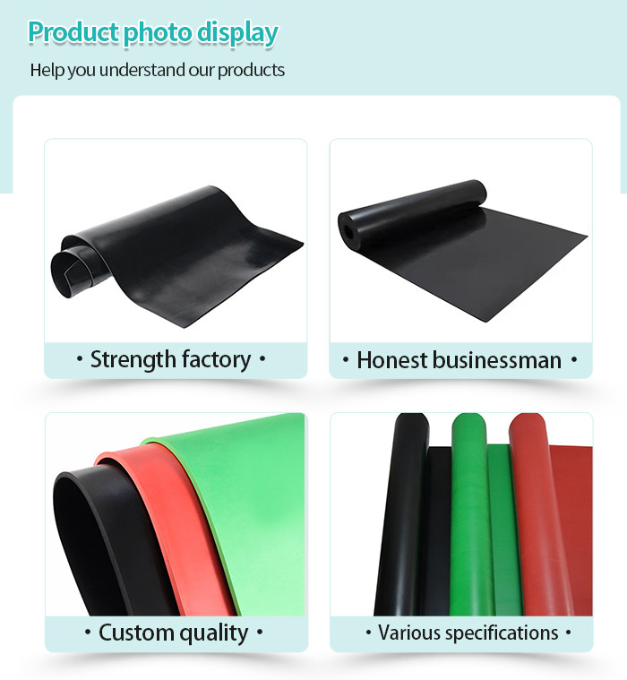 Black SBR Industrial Rubber Sheet 1.0-20m Width