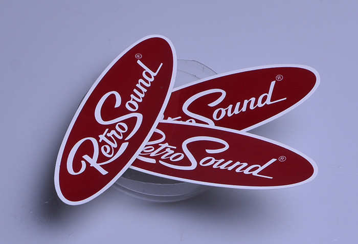 Custom printing high quality PVC vinyl die cut oval UV resistant car sticker