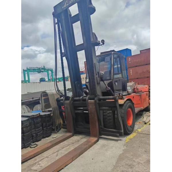 All Terrain Linde 10-16 Ton Diesel Forklift Truck Manual Power Source Farms Core Components Engine Motor Rated Loading 15 16 Ton
