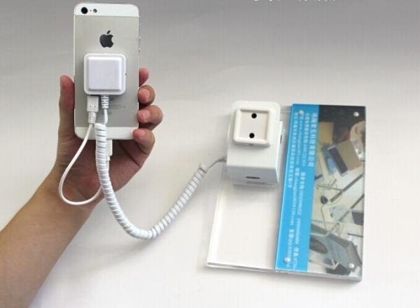 COMER acrylic mount with security display stand for mobile phone accessories
