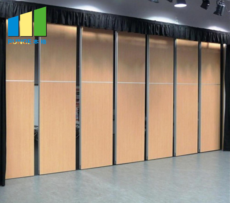 Wooden Sliding Folding Sound Proof Partitions Removable Office Partition