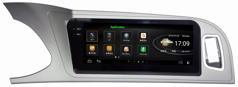 Ouchuangbo car audio gps navi system for 8.8 inch Audi A4 A5 2009-2016 android 9.0 OS 4GB+64GB octa 8 core