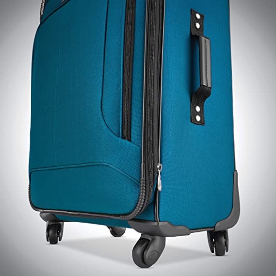 TSA Lock Aluminum trolley Spinner Wheels Softside Luggage