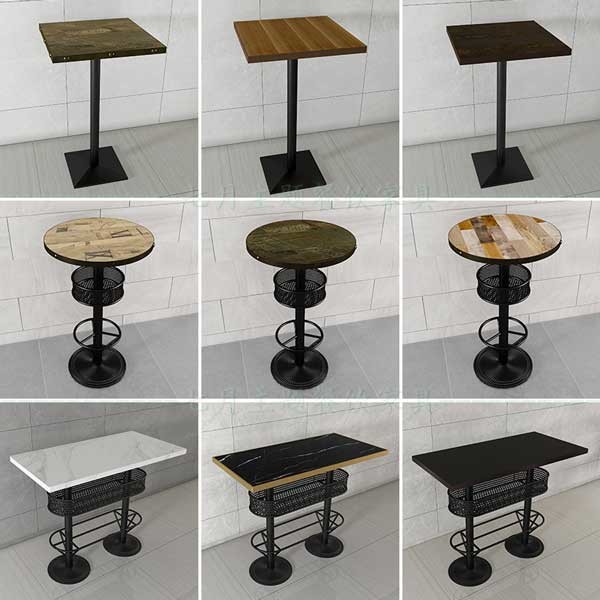 Tall Wooden Breakfast Bar Table 1200 X 600mm 60cm European Style