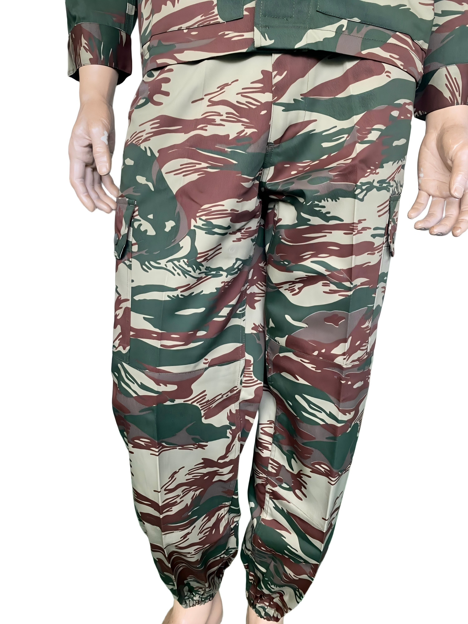 Tactical Tiger Stripe Camo Uniform Set for Outdoor Missions Anti Tearing Camouflage Ripstop WR Fabric Uniform Garments