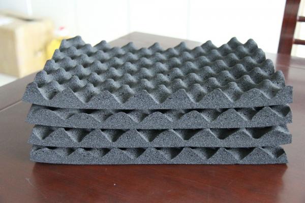 Huamei self-adhesive cut size egg crate type acoustic foam