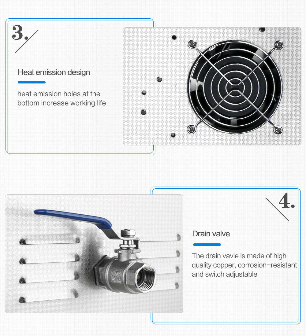 Ultrasound Bath For Strainer With 200W Heating Power 2.85 Gallon