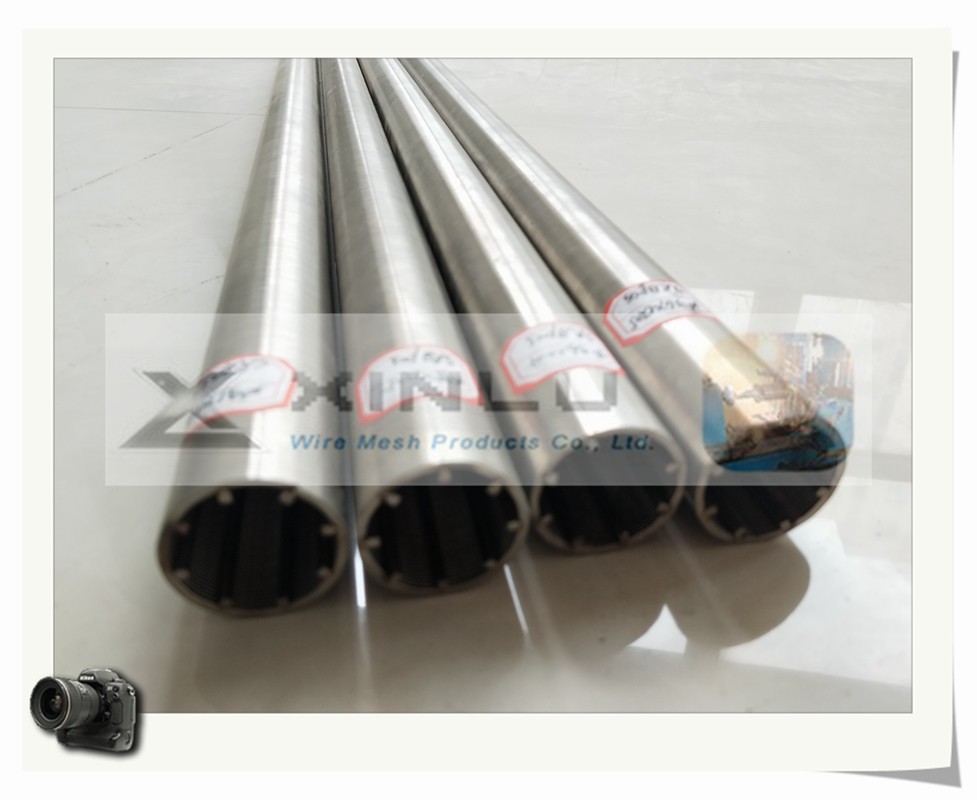 φ33 Aisi 316l Perfect Round Johnson Wire Wrap Screen Tube Strainer Pipe Slot 50micron For Industrial Filtration
