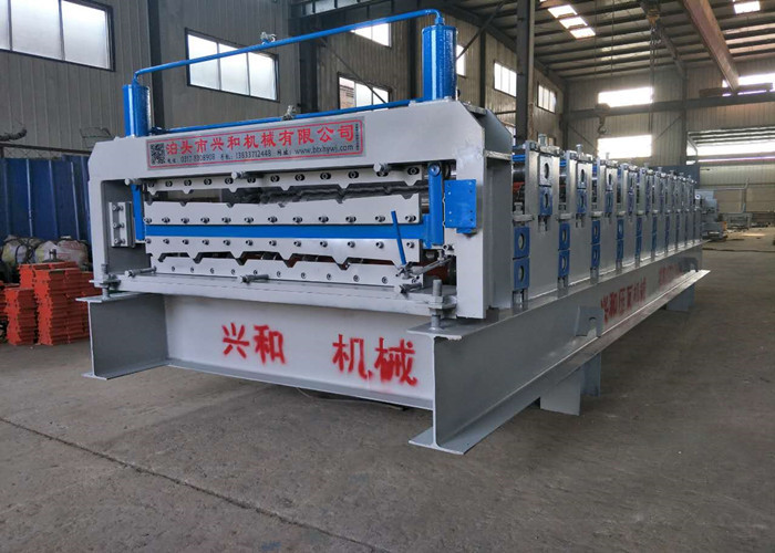 High Capacity Metal Roof Forming Machine For 0.3 - 0.8mm Thickness Steel Plate