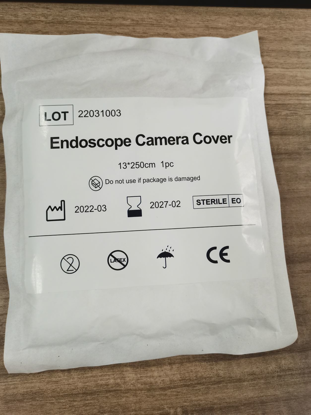 Disposable Medical Equipment Covers Sterile Transparent Camera 13*250cm