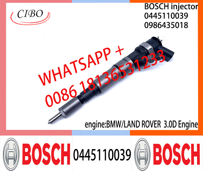 Diesel Common Rail Injector 0445110039 0986435018 0986435019 13537785573 13537785984 13534701464 for BMW/LAND ROVER 3.0D
