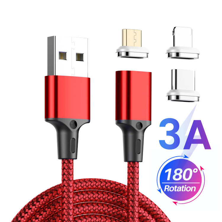 Square 180 Rotation OEM Magnetic USB Charging Cable Data Sync