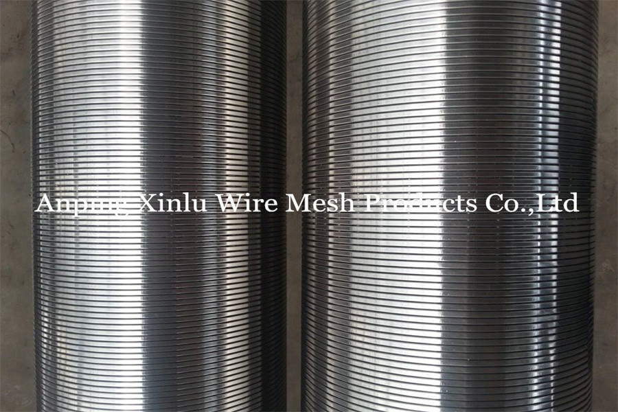 Stainless Steel Wedge Wire Water Well Screen Pipe With 0.5mm Slot