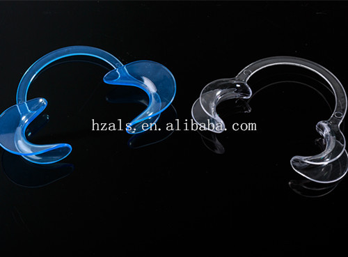 Clear/Clear Blue Double Head Lip Retractor Dental Lip Cheek Opener Stainless Steel Surgical Tool with CCC Certification
