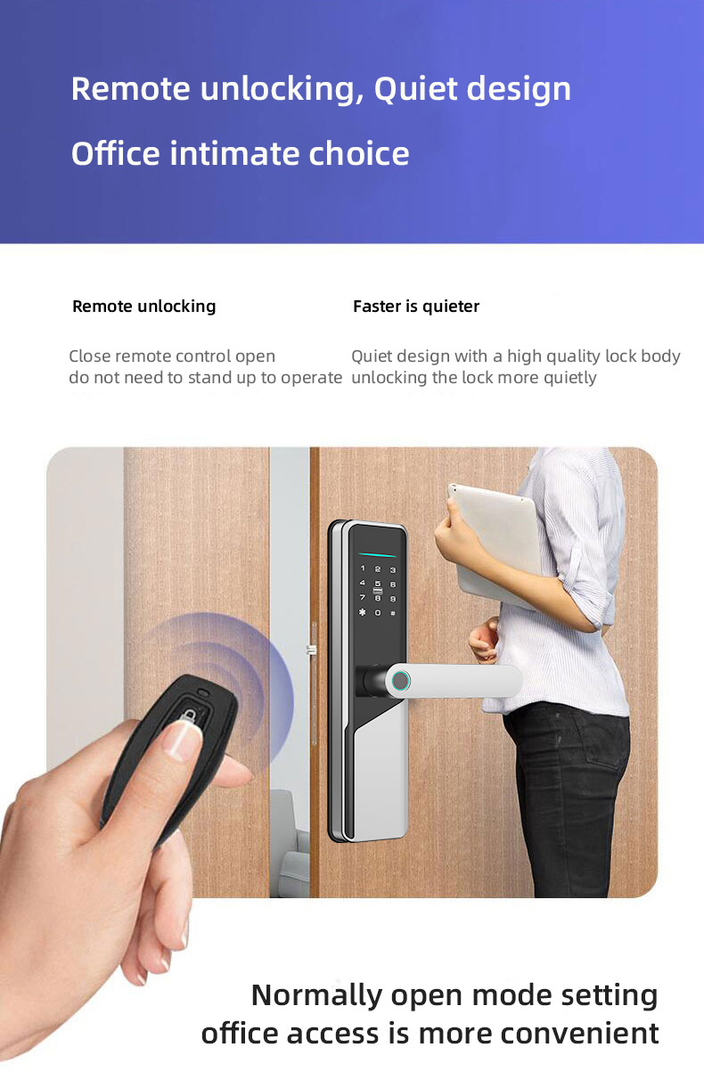 6V Wireless Door Lock Intelligent Wifi Deadbolt Door Lock For Home