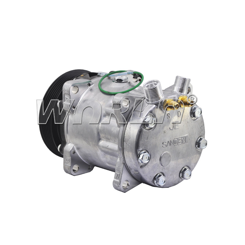 Truck AC Compressor For 7H15 6PK 24V New Model Air Conditioning Pumps Replacement