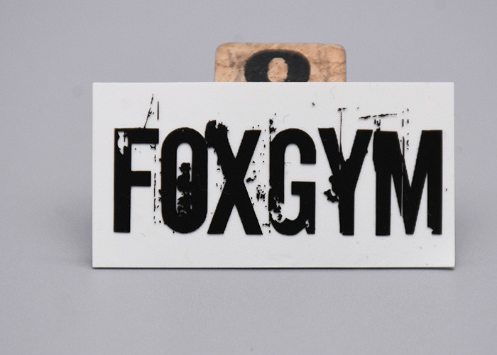 Two Color Silicone Heat Transfer Printing Label Customized For Clothes