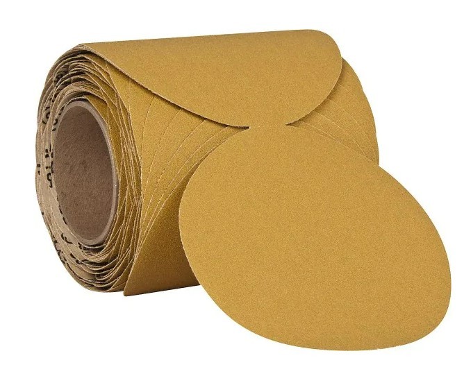 Hook And Loop Automotive Sanding Disc Putty Grinding sandpaper discs 236U yellow