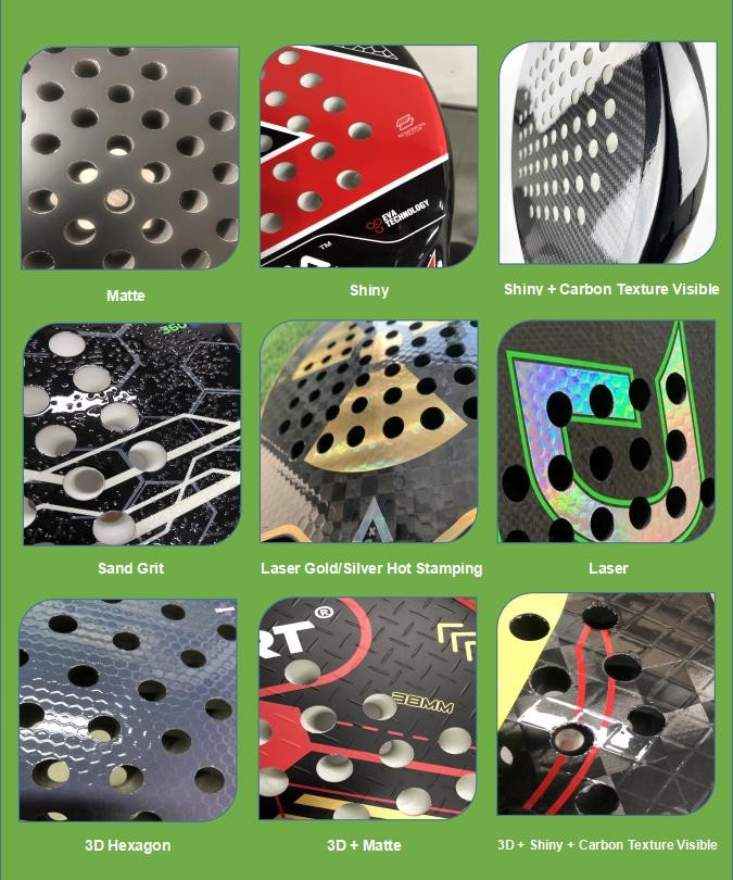 Pelotas Beach Tennis Paddle Racquets De Padel Carbon Fiber Baddle Racket