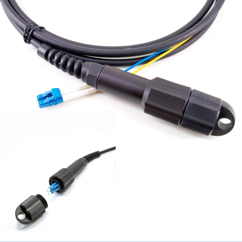 FTTH Fiber Module LC Connector PA66 Dust Proof Waterproof for Durable in Black Color