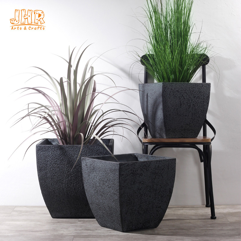 Clay Pot Planter Set Concrete Planters Big Planter Pots Square Planters Indoor Planters Grey Color