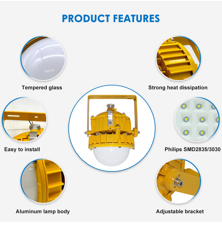LED Explosion Proof Lighting Led ATEX Floodlight 50W To 250W