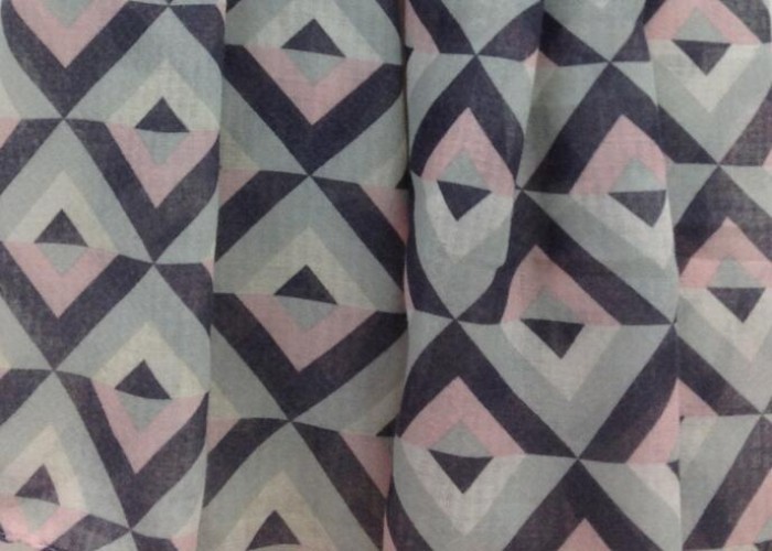 China trader oversized herringbone long print scarf muffler 90*180cm 100% Polyester pashmina keep in uniforms