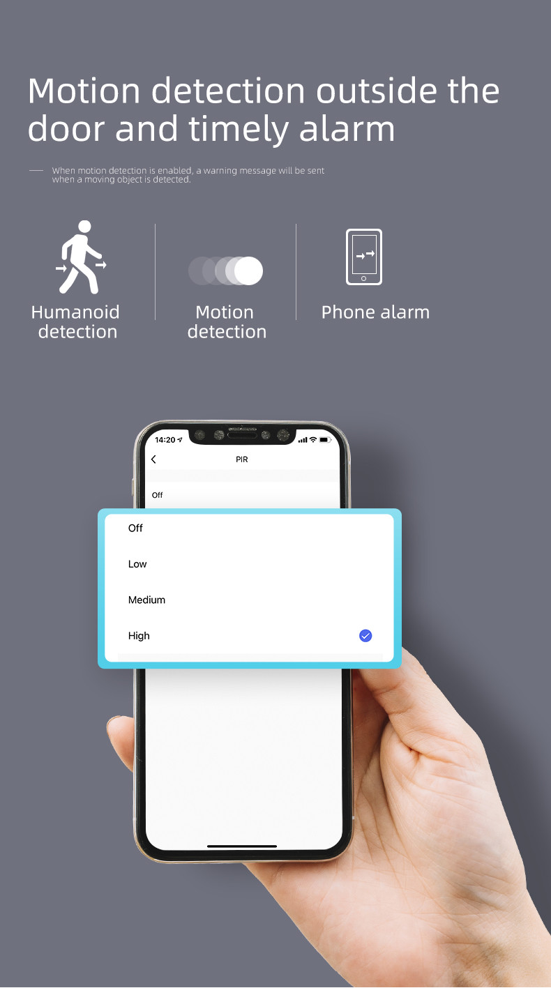 B60 Alarm Camera Smart Apartment Doorbell Support Talkback