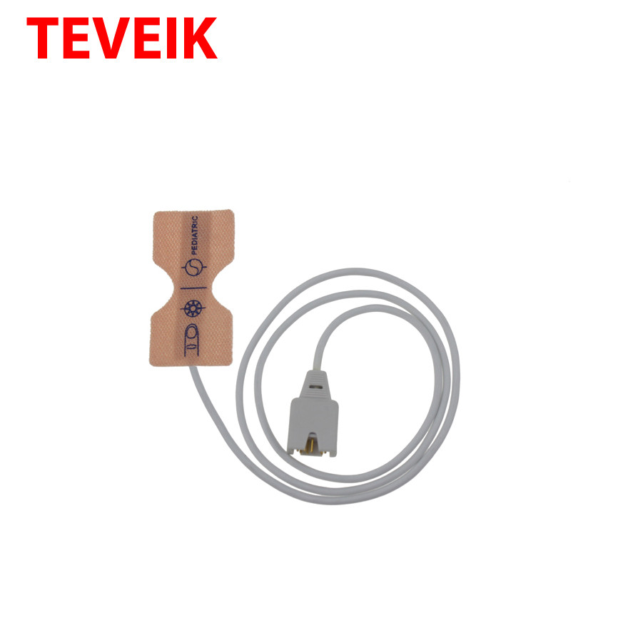 Patient Monitor Accessories Spo2 Probe Sensor DB 9 Pin Desechable For Pediatric