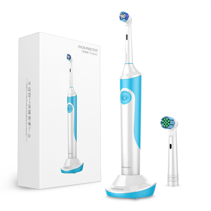 SN12 Round Head Rotary Electric Toothbrush IPX7 Waterproof With Magnetic Suspension