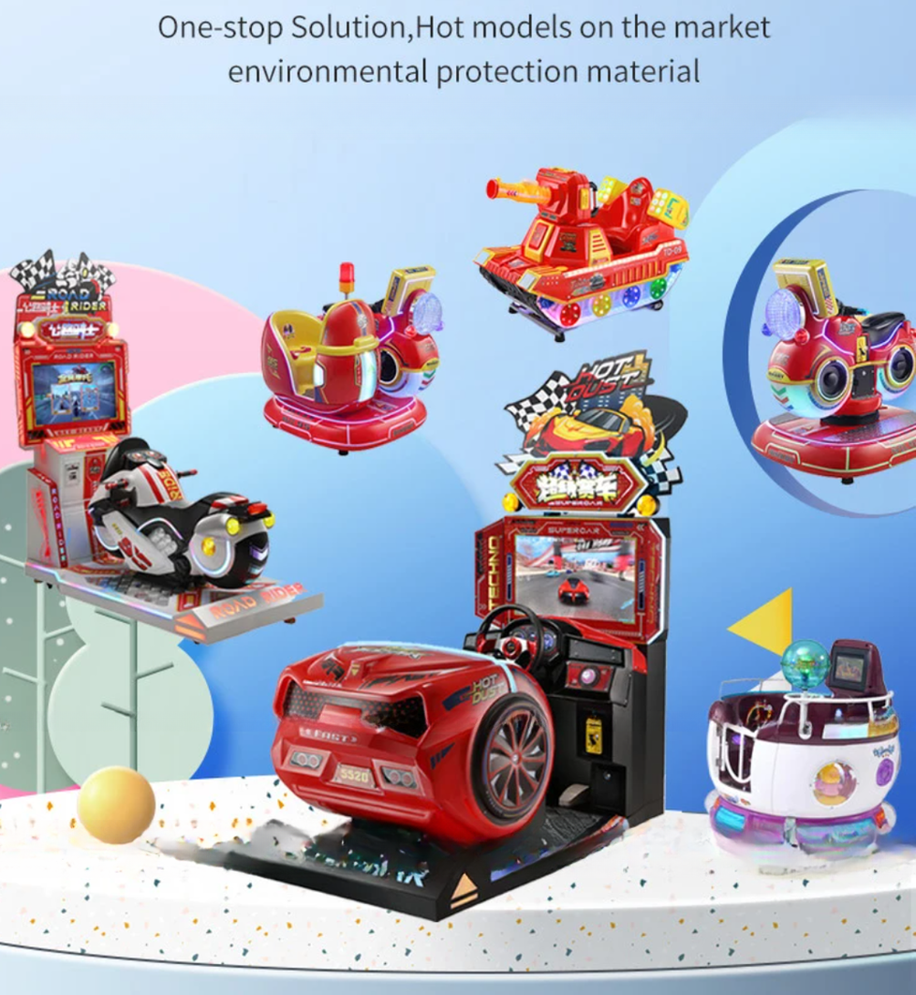 Coin Operated Car Games 3d Racing Machine Customized High Profit