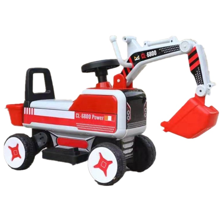 PP Plastic 6V Battery Electric Excavator for Children Aged 3-7 Years GW/NW 6.4KG/5.8KG
