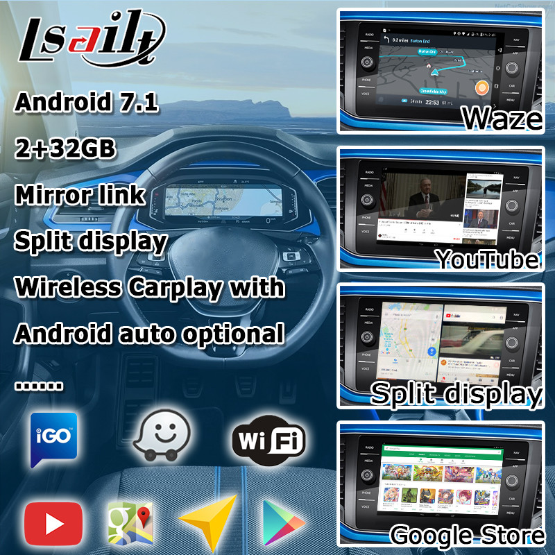 360 Panorama Sight View Car Video Interface , Android Auto Interface Volkswagen T - ROC