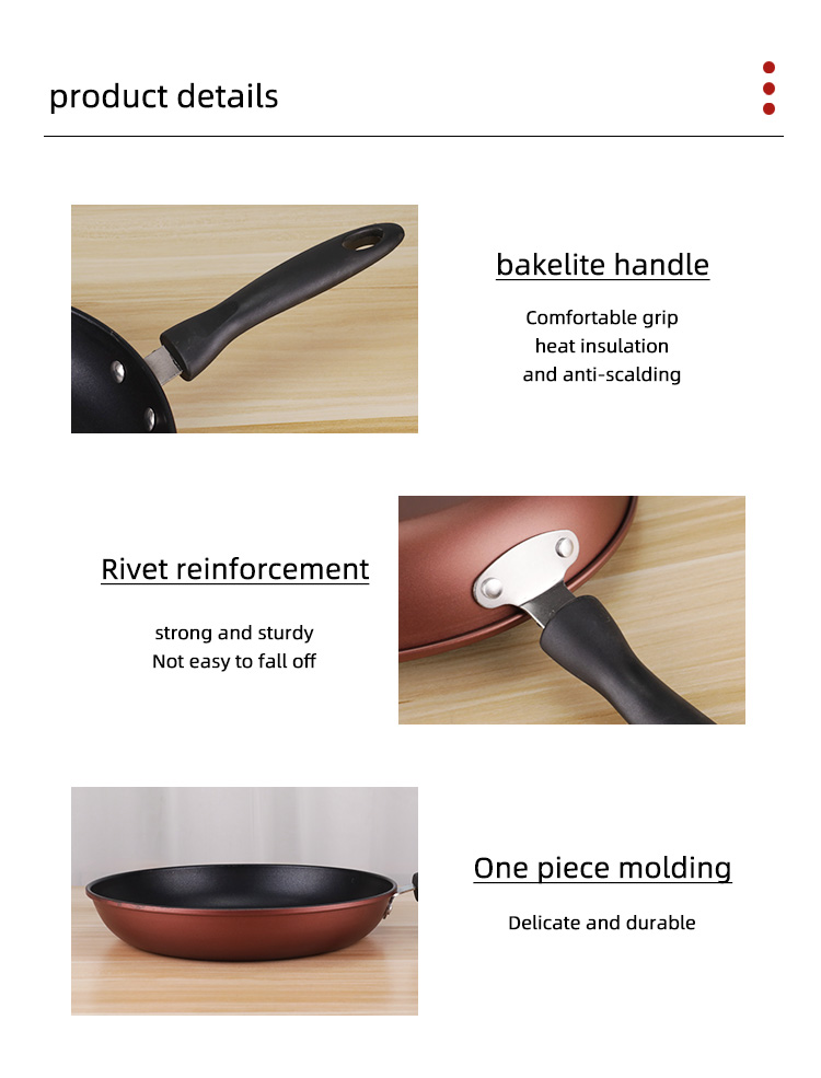 Multi-functional Induction Cooking Fry Pan Nonstick Cookware Cast Iron Frying Pan With Bakelite Handle