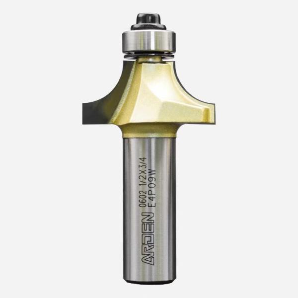1/2in 1/4in ARDEN Router Bit Round Over Router Bit With Bearing