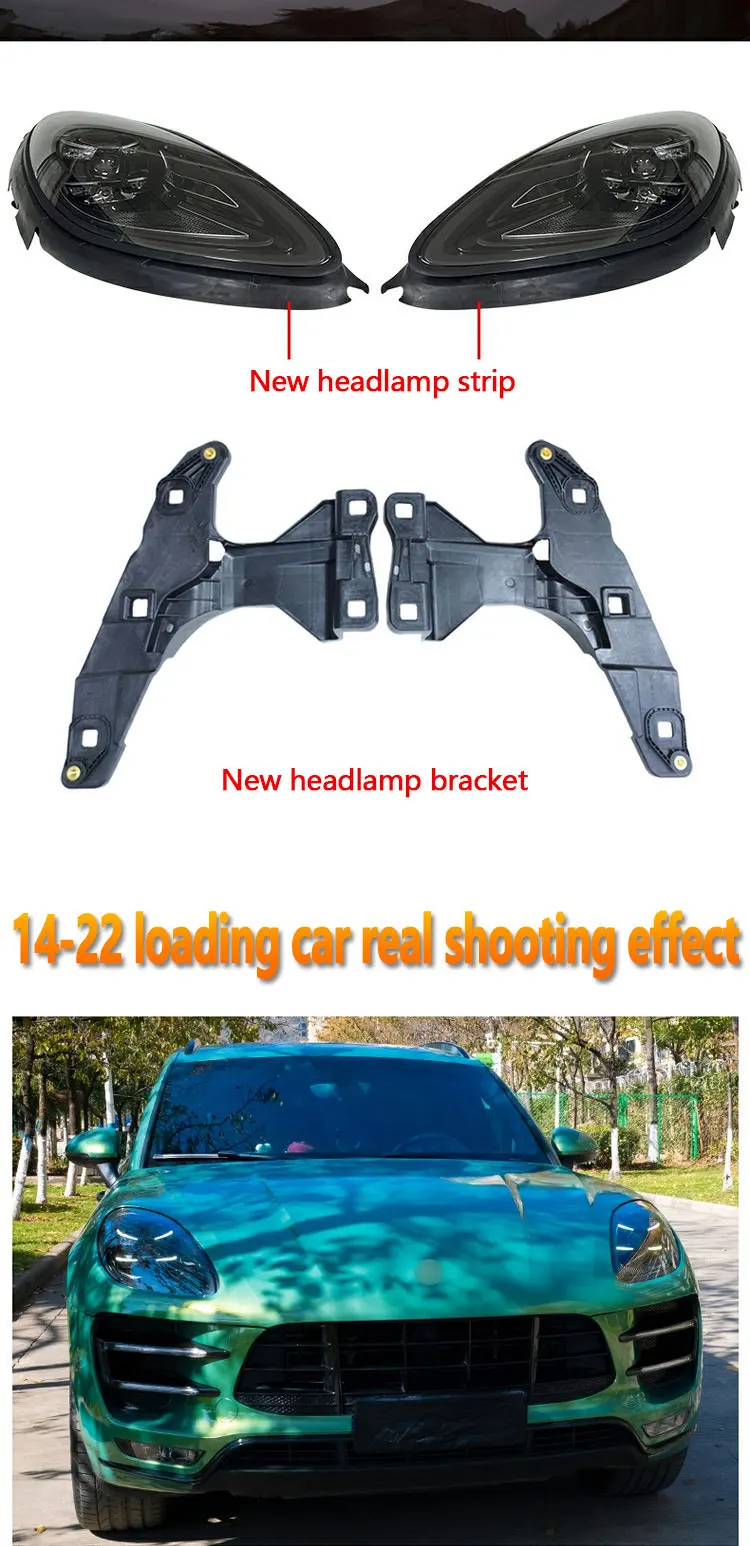 Car LED Headlights For Porsche Macan 2014-2022 Upgrade New 2023 Plug And Play Matrix Led Laser Day Running Lights