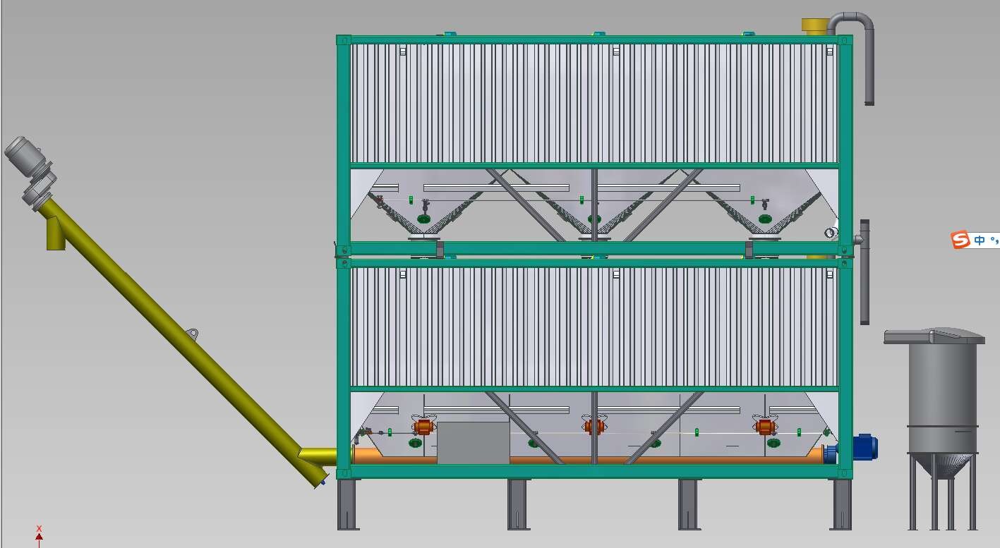 Portable Silo Cement Storage Silo Overlay Placement With Dust Collector And Level Indicator