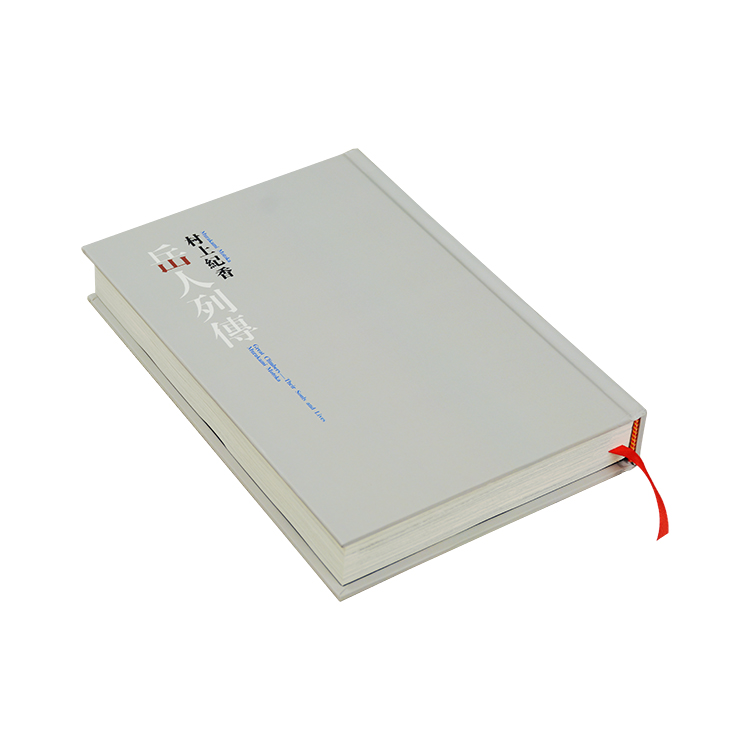 Embossed Logo Hardcover Books Printing Customized Silk Screen Fabric