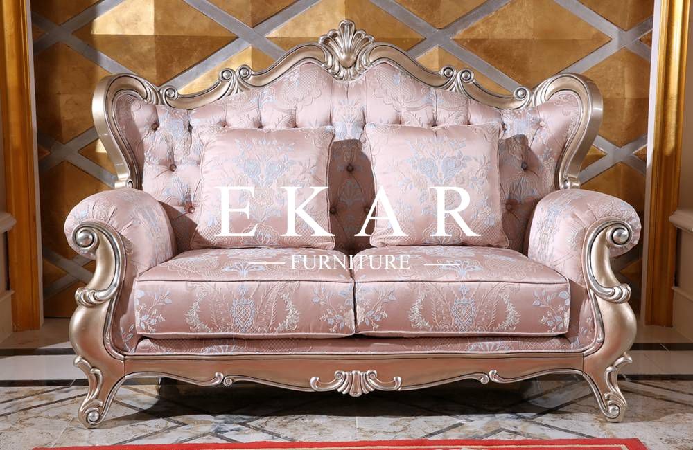Curved Classic Luxury Antique Style European Sofa Set Design
