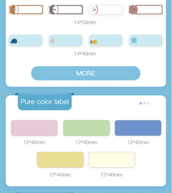 D11 Removable Matte Sticker Paper For Cricut For D11 Printer