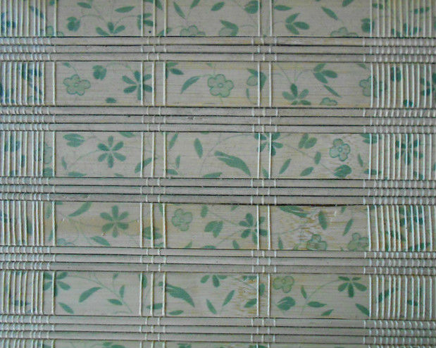 Printed Outdoor Bamboo Window Blinds Fumigation Certification For Stream Room