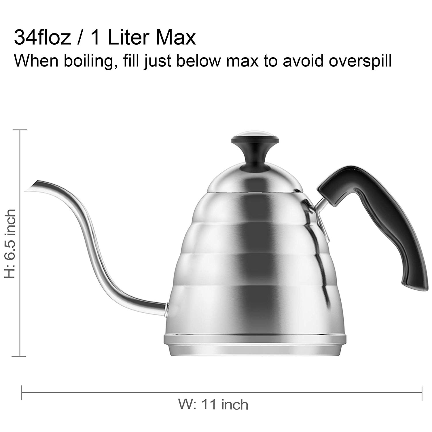 Commercial Stainless Steel Coffee Pot Gooseneck Coffee Pot Kettle For Making Coffee