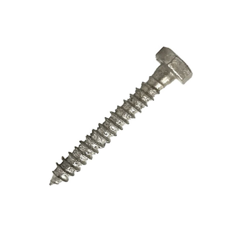 3/8-In X 4 inch Gray Galvanized Outdoor Screws Hot Dipped Exterior Lag Screws