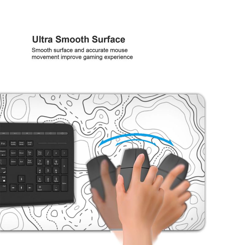 Natural Rubber fabric Minimalist Line Large Mouse Pads for Custom Sublimation Gaming