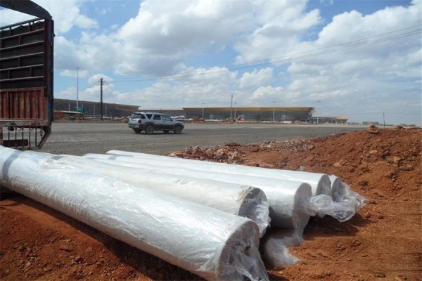Landfill Treatment Engineering Made Easy with Double-Sided Column Point Geomembrane