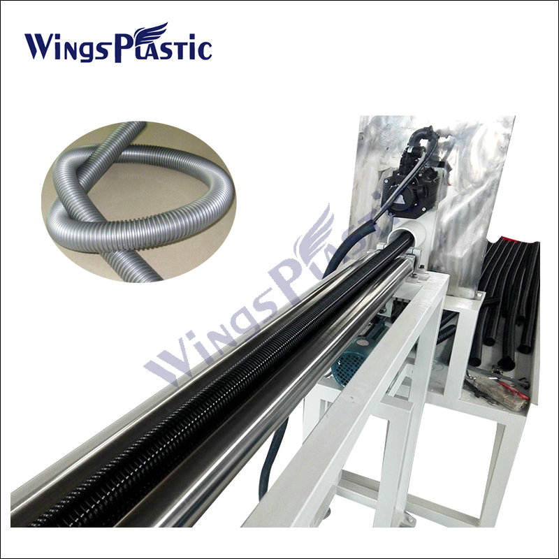 EVA Spiral Soft Hose Production Line For Vacuum Cleaner / Plastic EVA Hose Extrusion Machine Line Manufactures