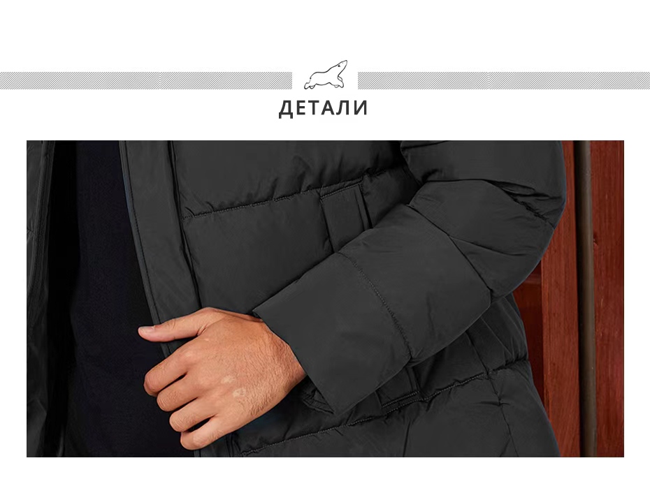 men' coat, Mid-Short Length Hooded Men's Jacket for Autumn & Winter – Classic Double Pockets, Color-Clash Style
