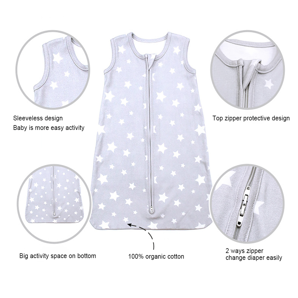 3 Layers Baby Sleep bag Gift packed Customized Baby Sleeping Bag 100% Cotton Baby Sleep Sack