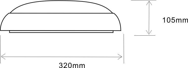 8W CE certificated  surface mounted led emergency ceiling lamp